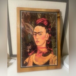 FRIDA KAHLO Self Portrait Wooden Wall Art